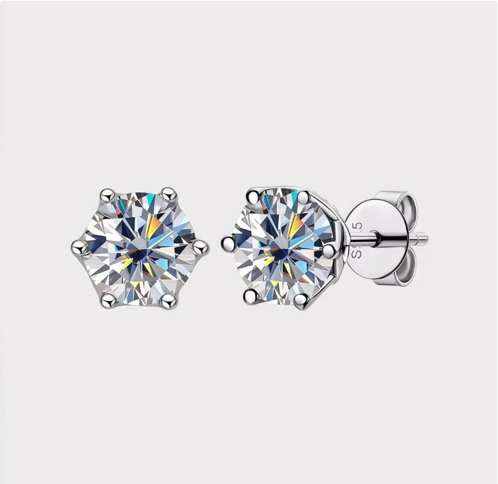 Moissanite Stud Earrings