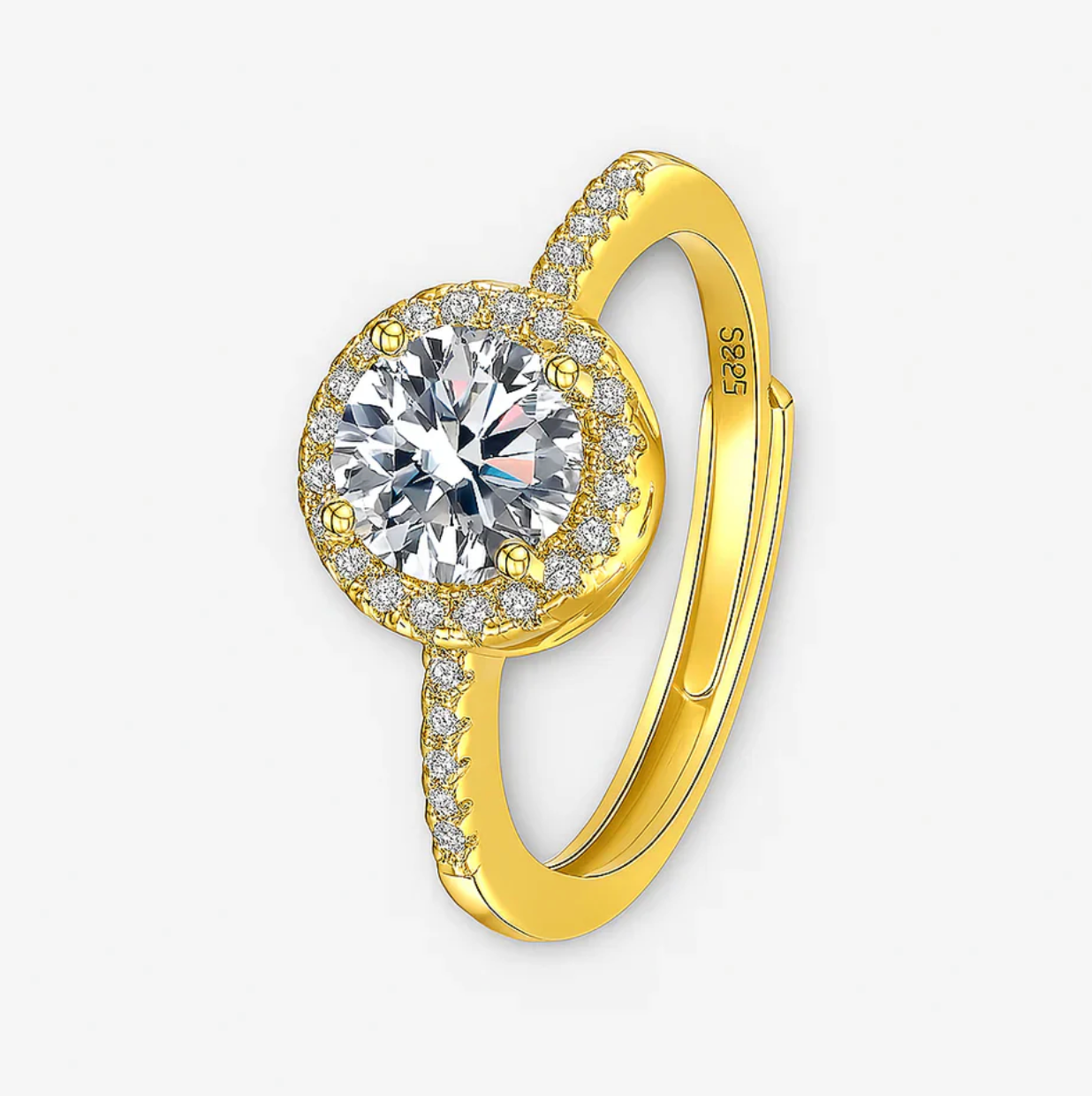 Halo Moissanite RIng