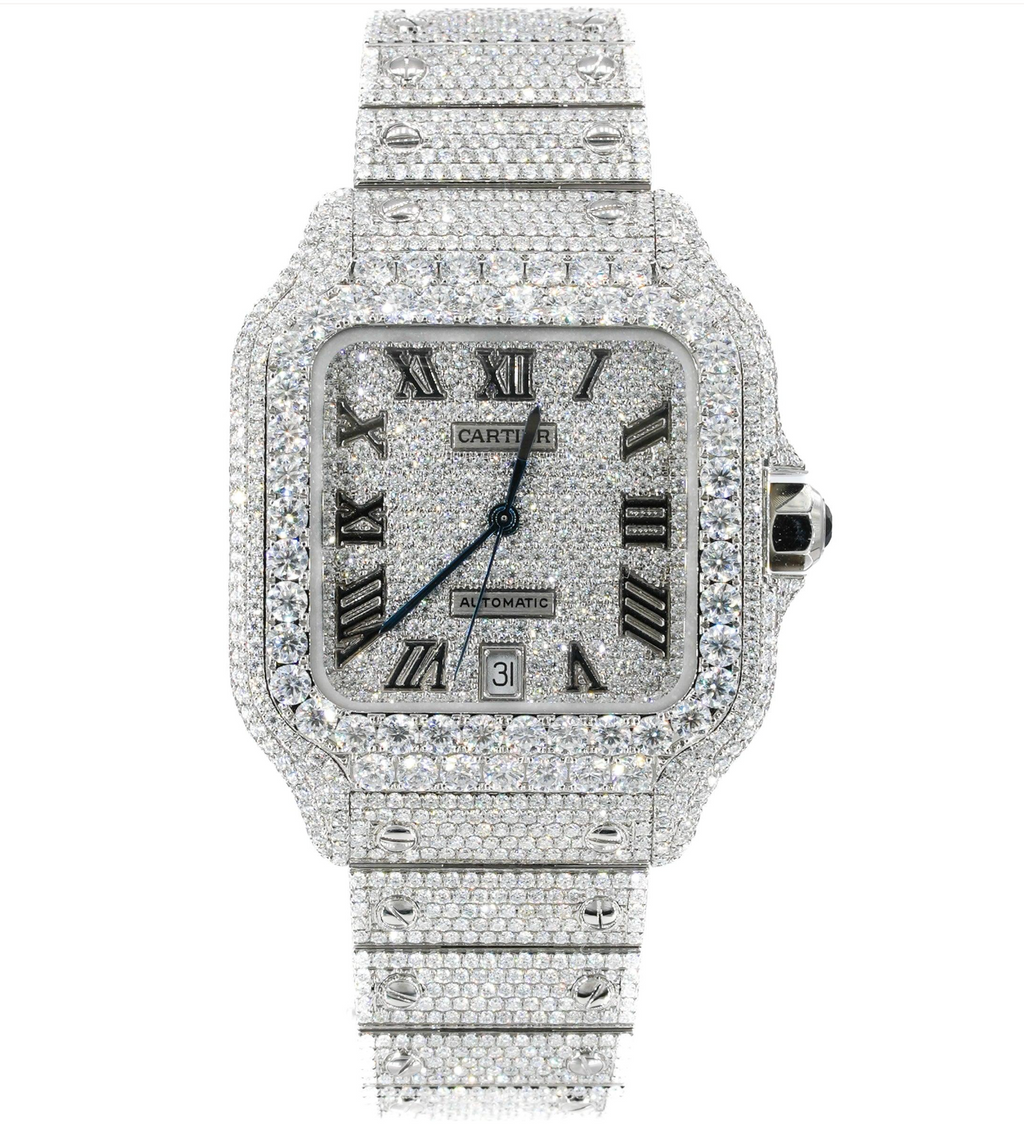 CS 40MM Moissanite Watch