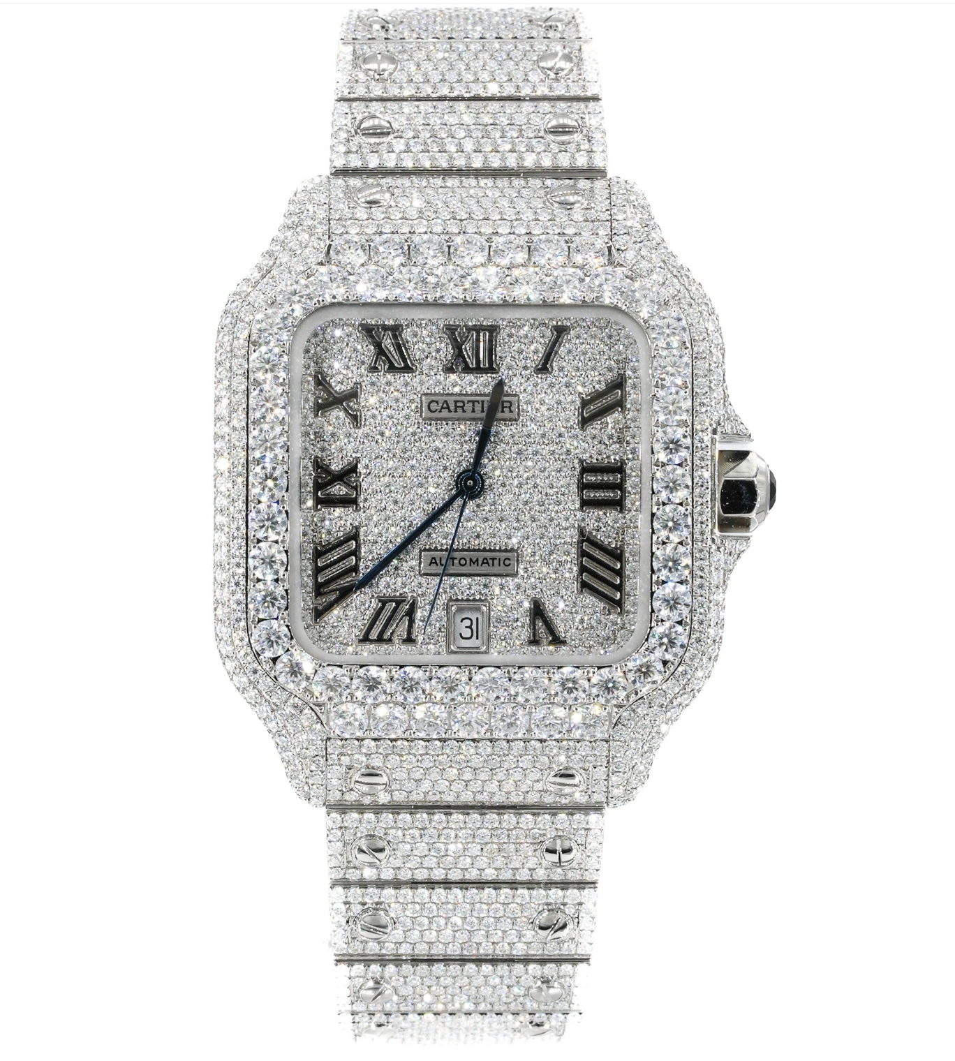 CS 40MM Moissanite Watch