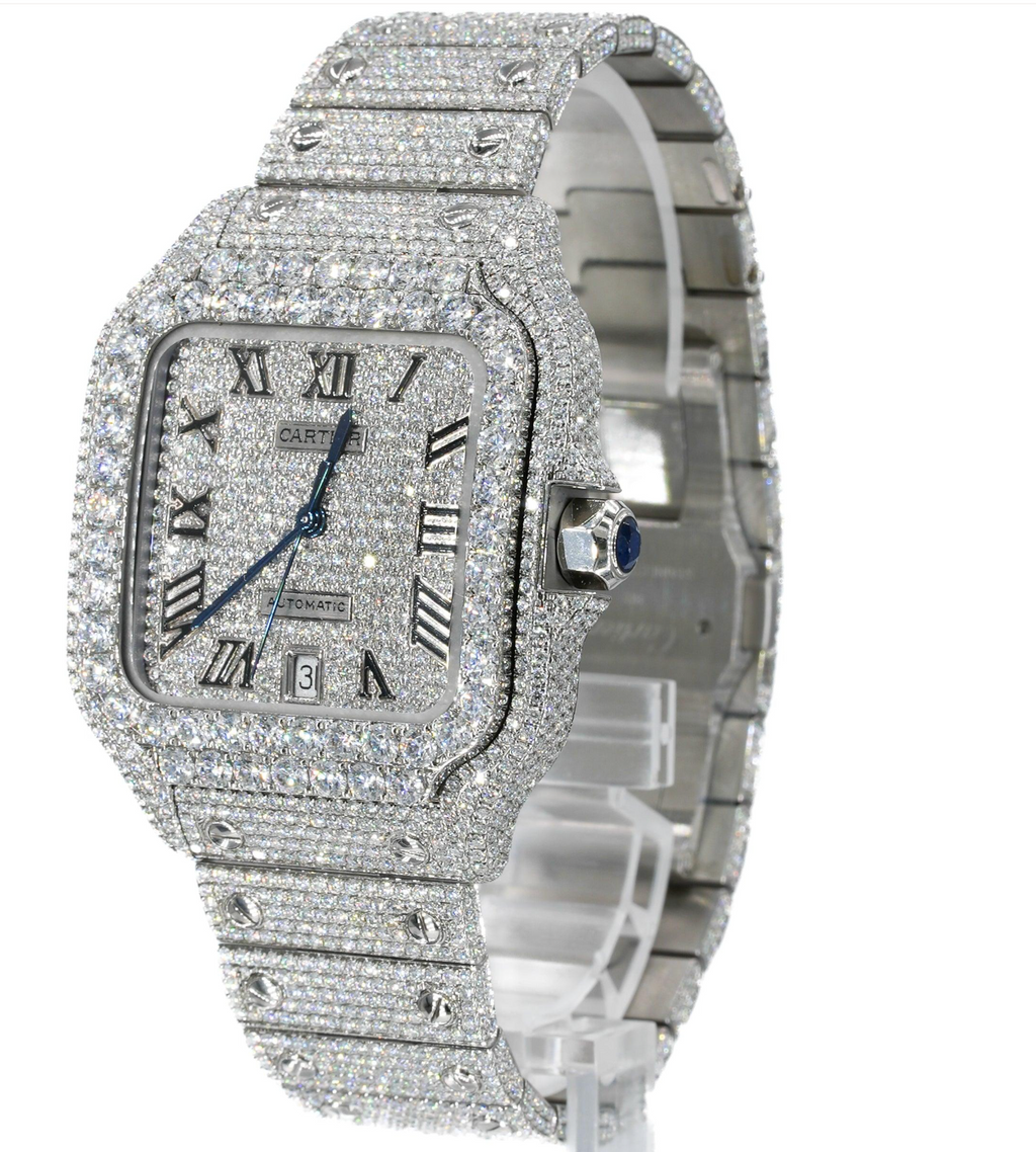 CS 40MM Moissanite Watch