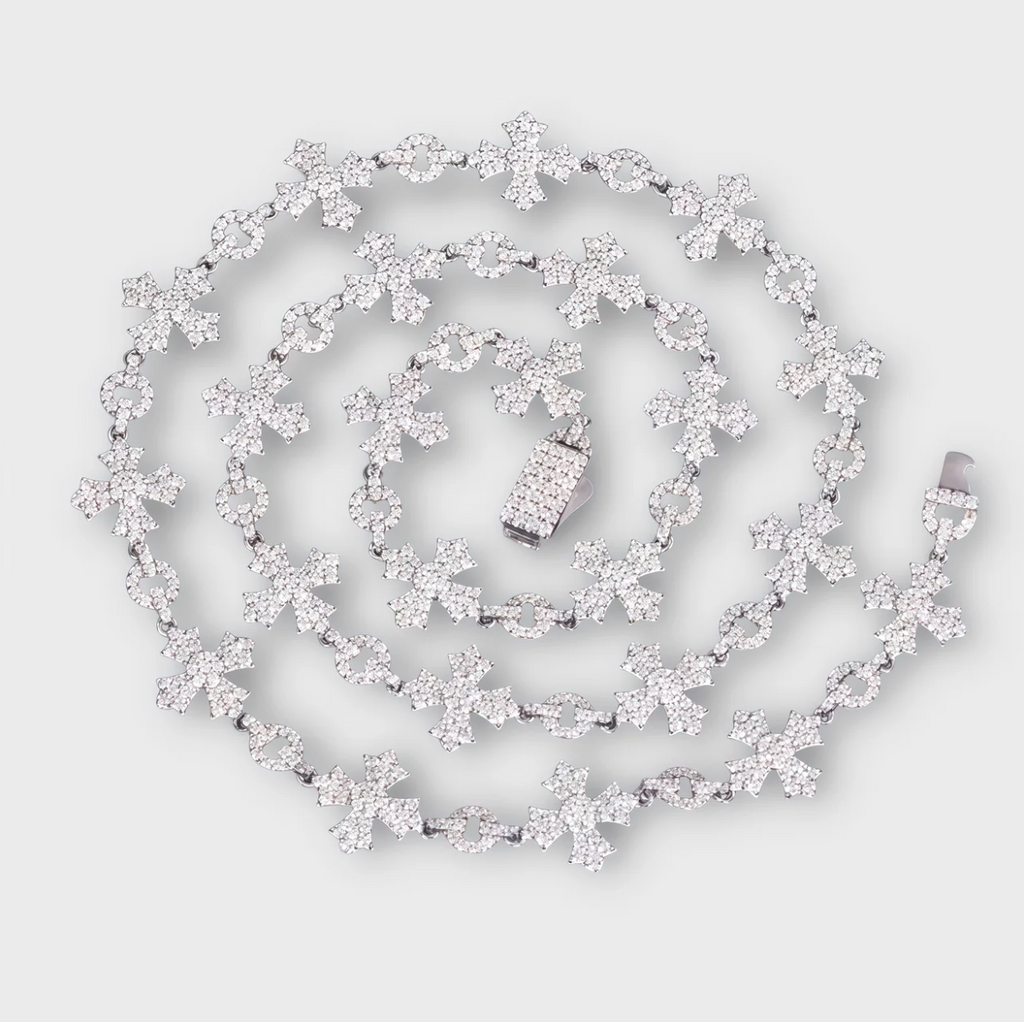 Chrome Style Moissanite Chain