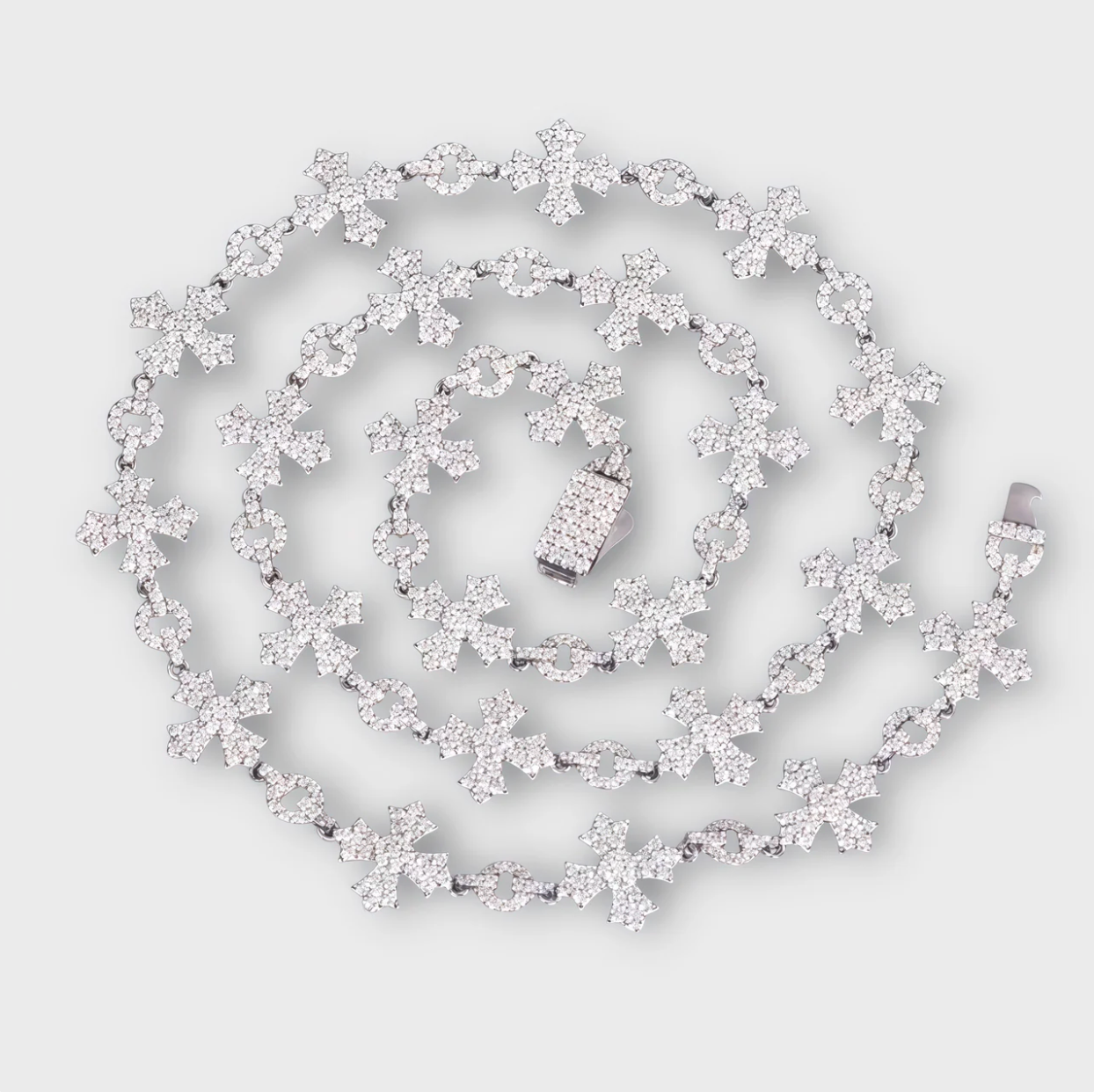 Chrome Style Moissanite Chain