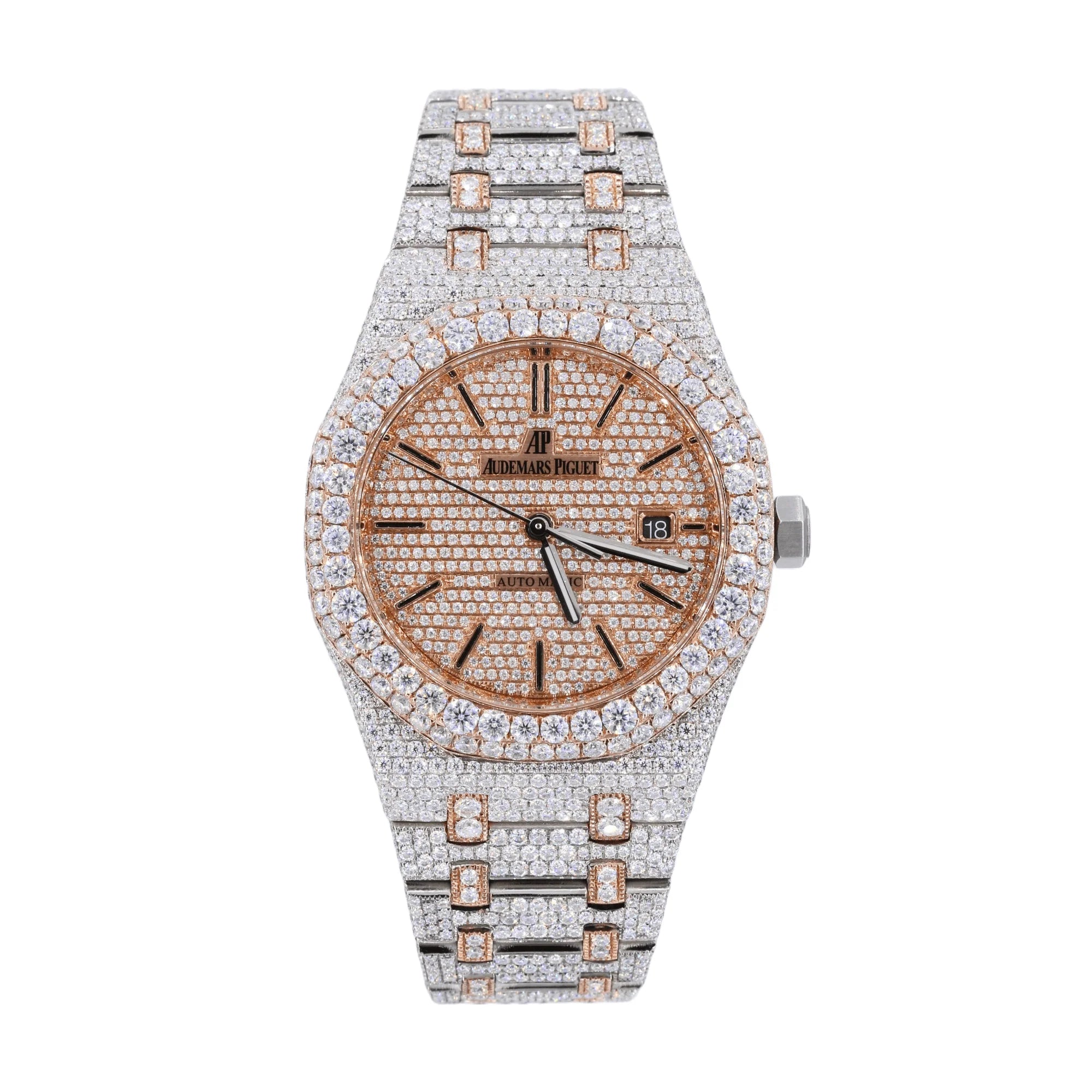 AP Stainless Steel 41MM Moissanite Watch